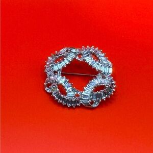 Elegant Silver Brooch